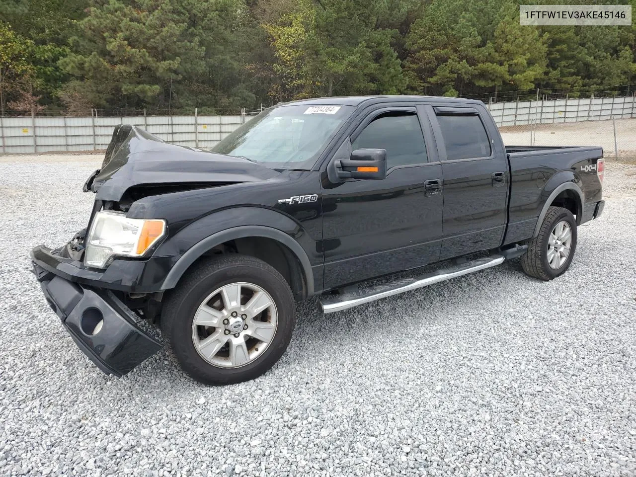 2010 Ford F150 Supercrew VIN: 1FTFW1EV3AKE45146 Lot: 77204364