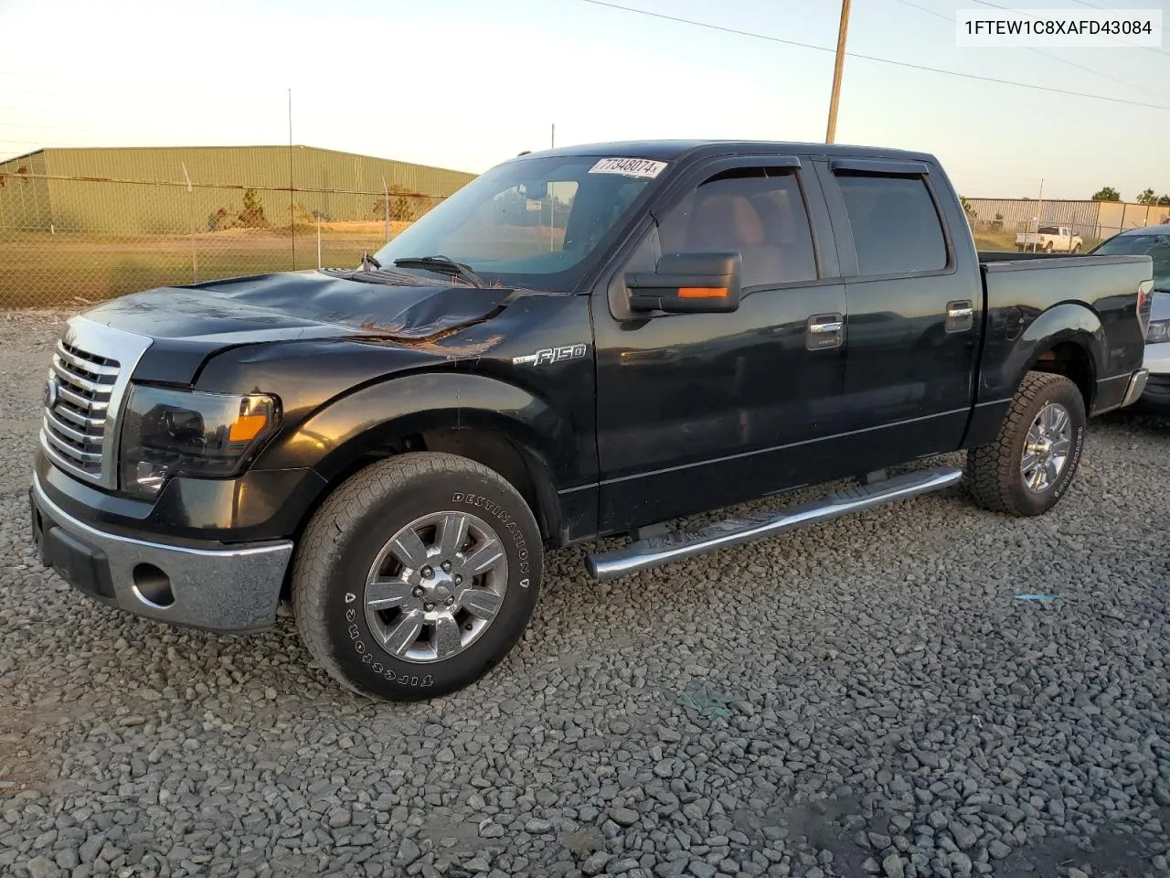 2010 Ford F150 Supercrew VIN: 1FTEW1C8XAFD43084 Lot: 77348074