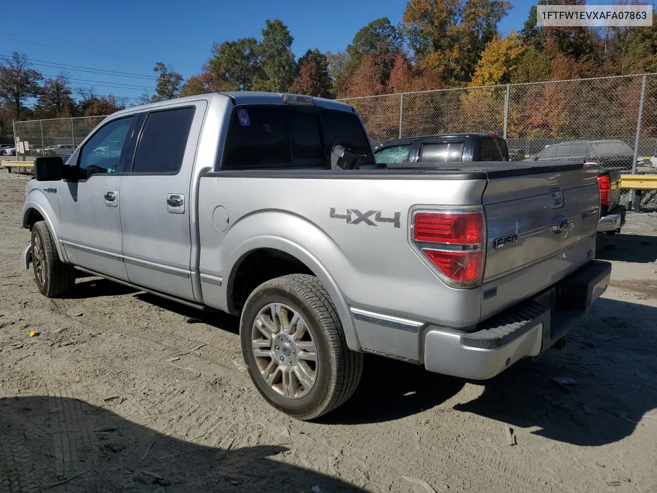 2010 Ford F150 Supercrew VIN: 1FTFW1EVXAFA07863 Lot: 77501614