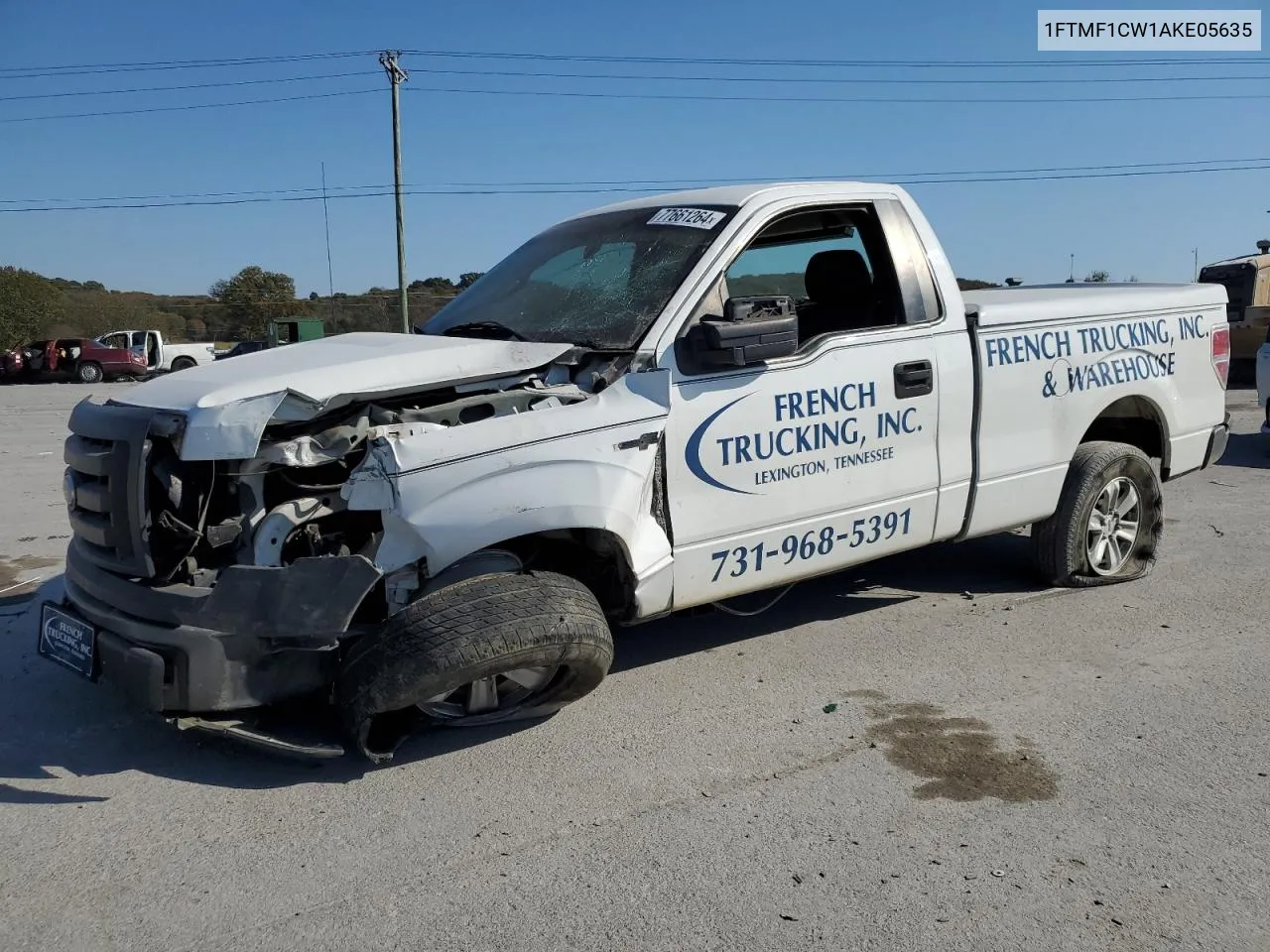 2010 Ford F150 VIN: 1FTMF1CW1AKE05635 Lot: 77661264