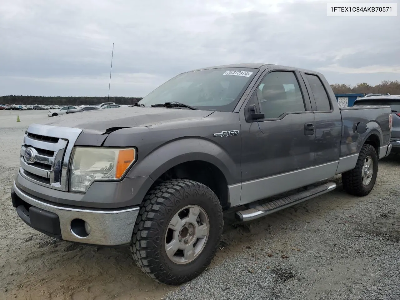 2010 Ford F150 Super Cab VIN: 1FTEX1C84AKB70571 Lot: 78372974