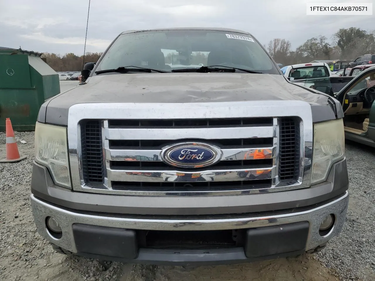 2010 Ford F150 Super Cab VIN: 1FTEX1C84AKB70571 Lot: 78372974