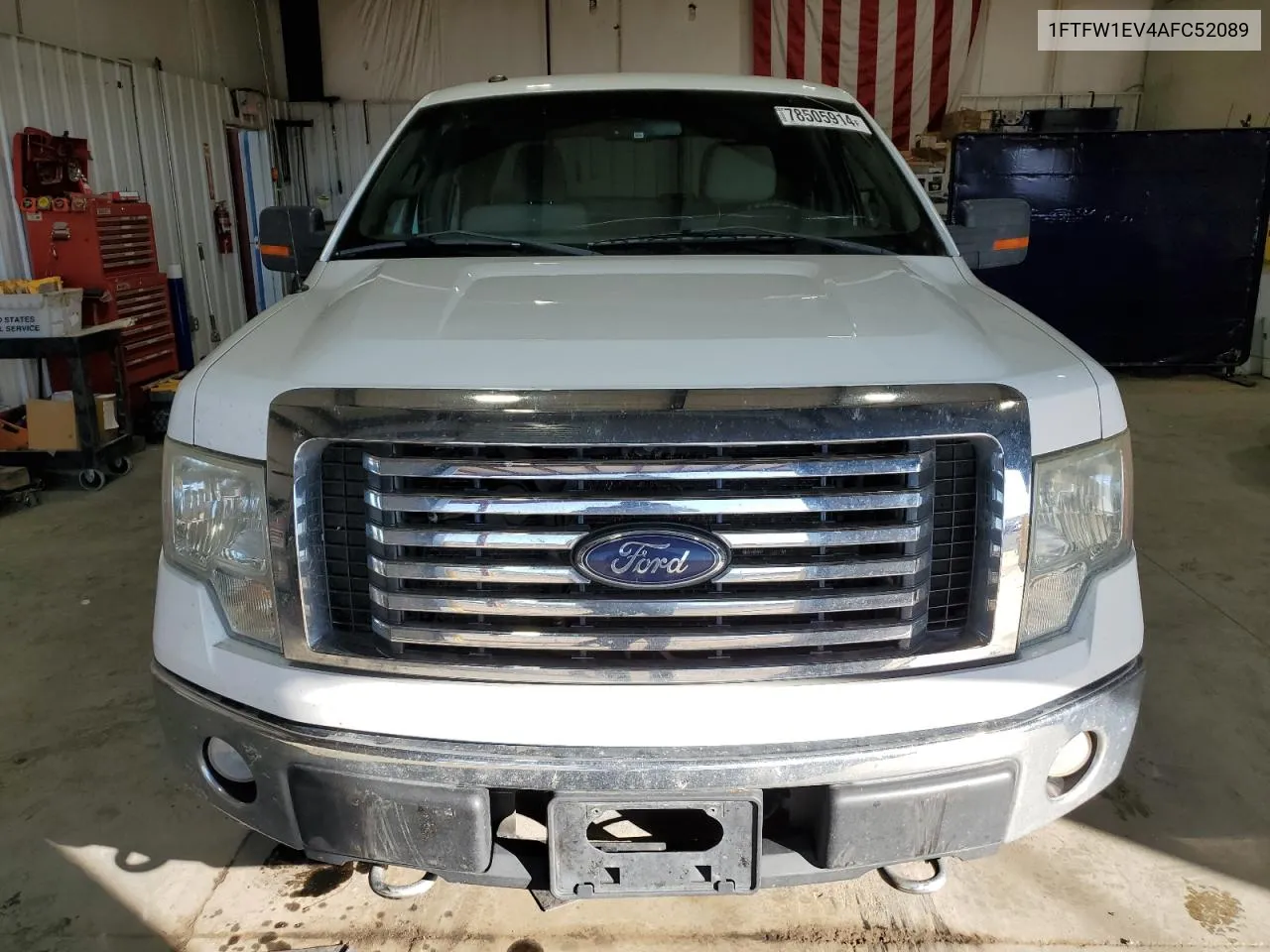 2010 Ford F150 Supercrew VIN: 1FTFW1EV4AFC52089 Lot: 78505914