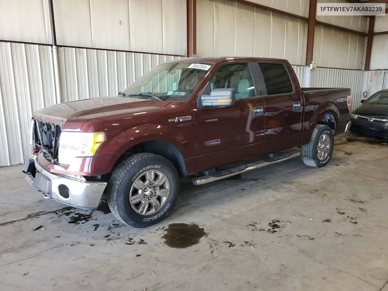 2010 Ford F150 Supercrew VIN: 1FTFW1EV7AKA83239 Lot: 78642304