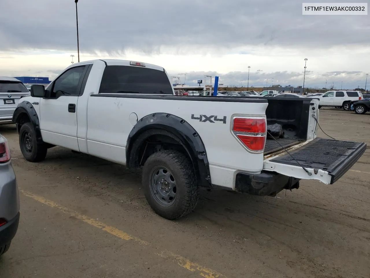 2010 Ford F150 VIN: 1FTMF1EW3AKC00332 Lot: 78653364