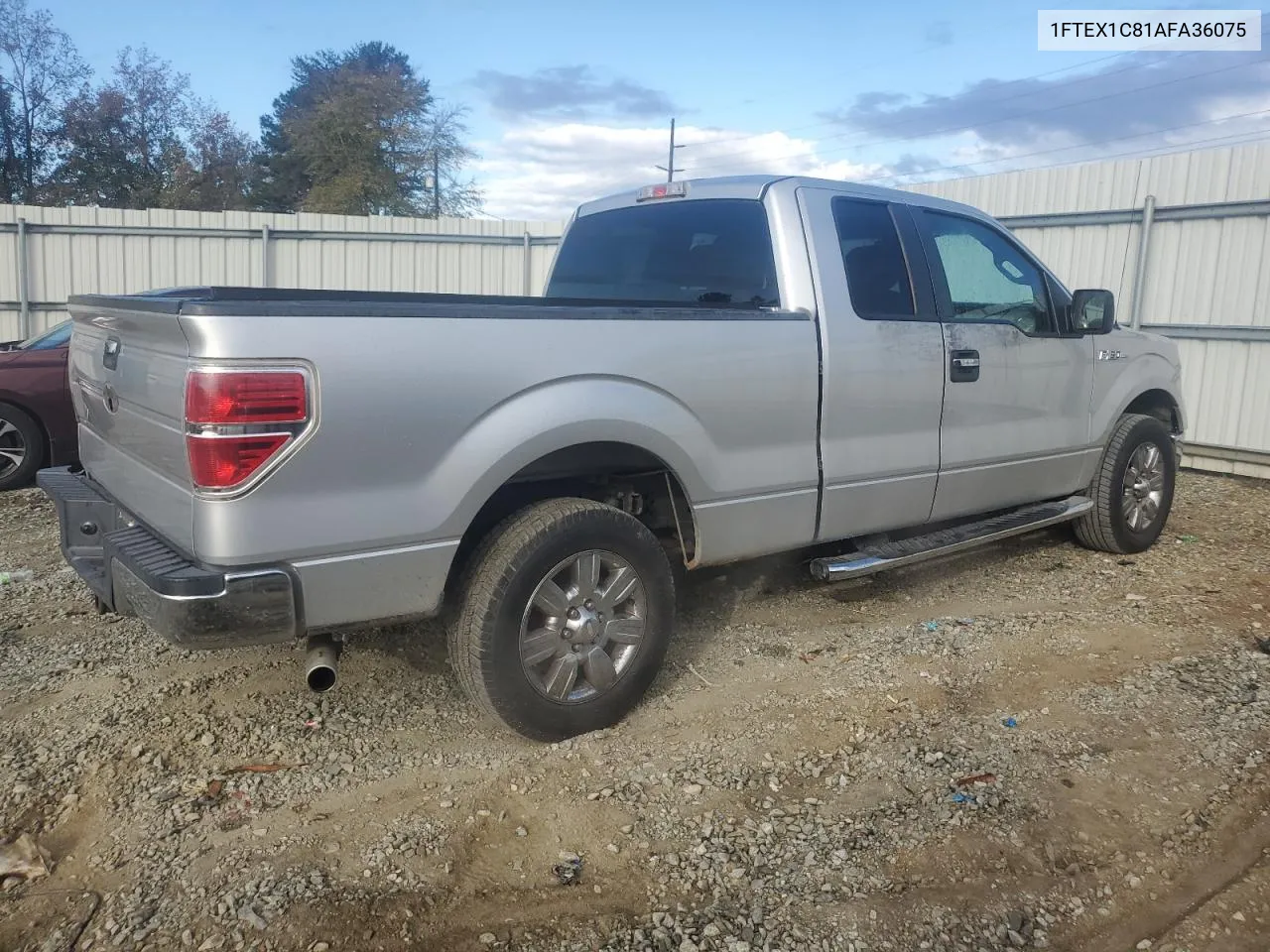 2010 Ford F150 Super Cab VIN: 1FTEX1C81AFA36075 Lot: 79080374