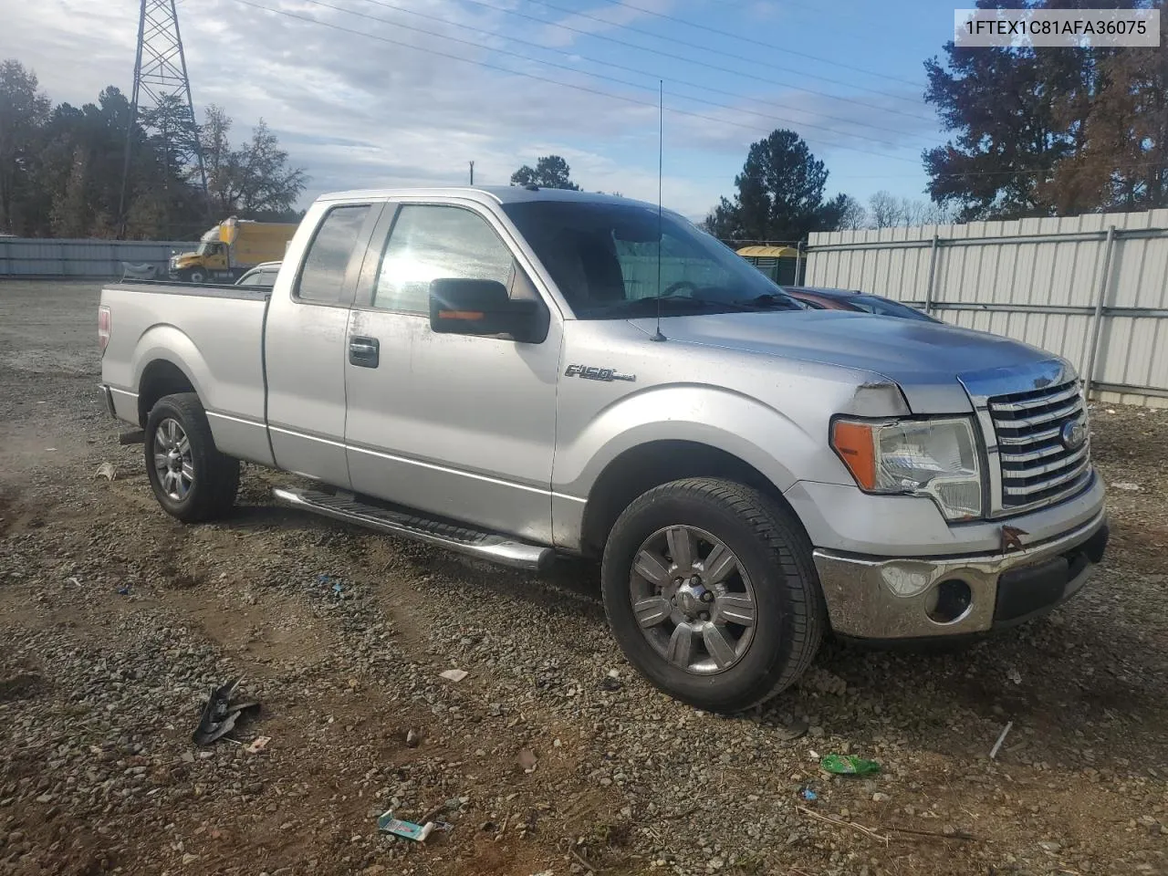 2010 Ford F150 Super Cab VIN: 1FTEX1C81AFA36075 Lot: 79080374