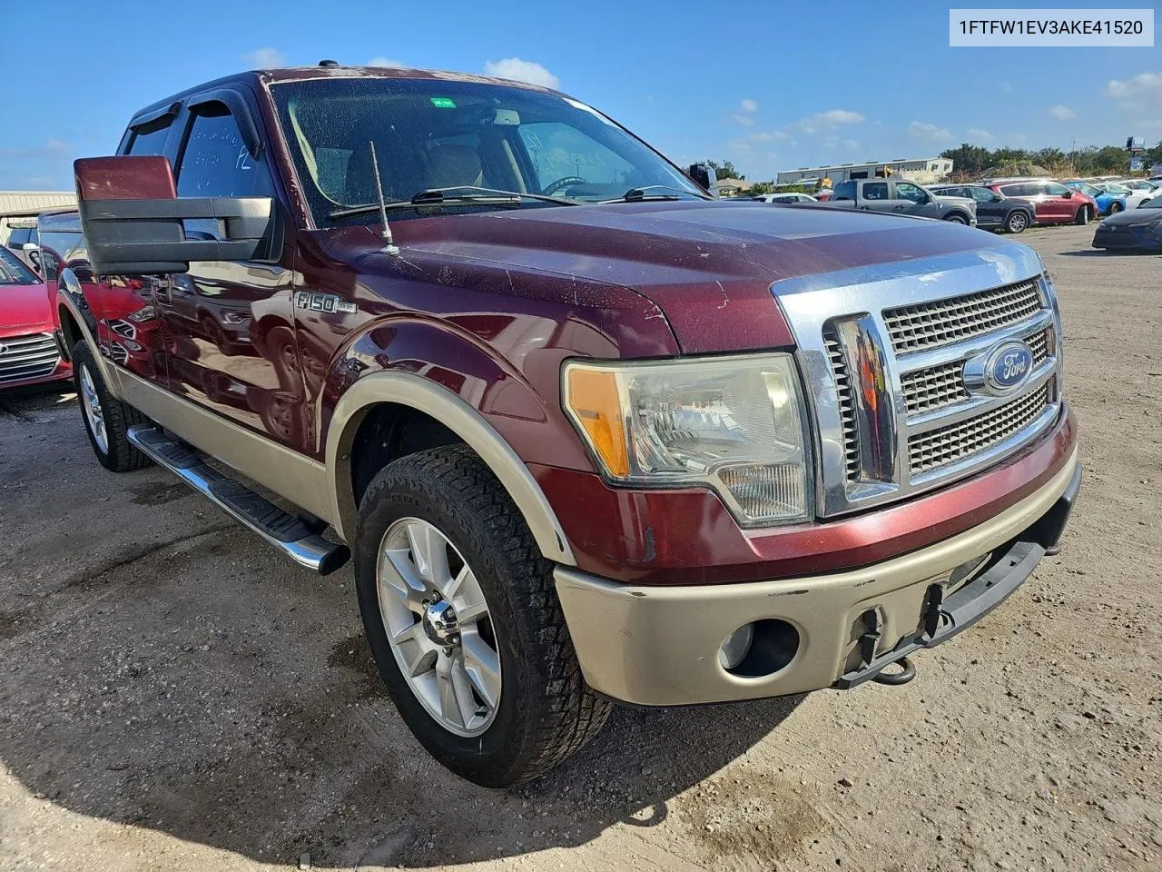 2010 Ford F150 Supercrew VIN: 1FTFW1EV3AKE41520 Lot: 79347554