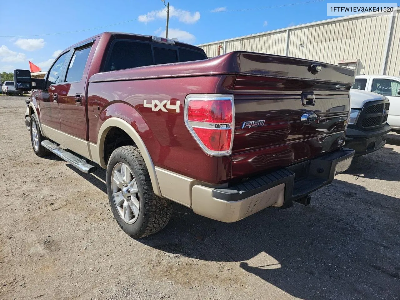 2010 Ford F150 Supercrew VIN: 1FTFW1EV3AKE41520 Lot: 79347554