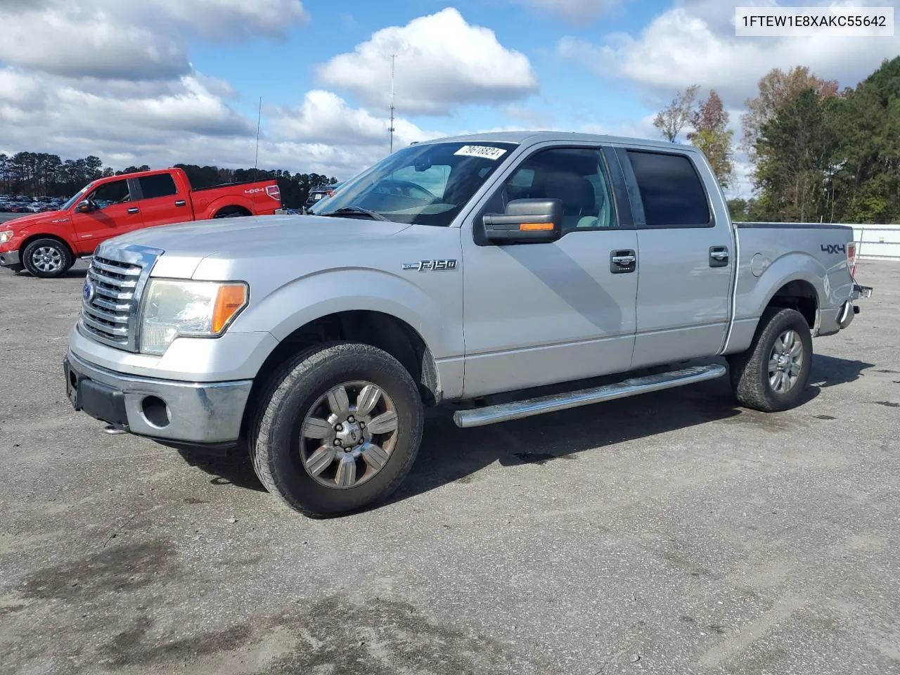 2010 Ford F150 Supercrew VIN: 1FTEW1E8XAKC55642 Lot: 79618824