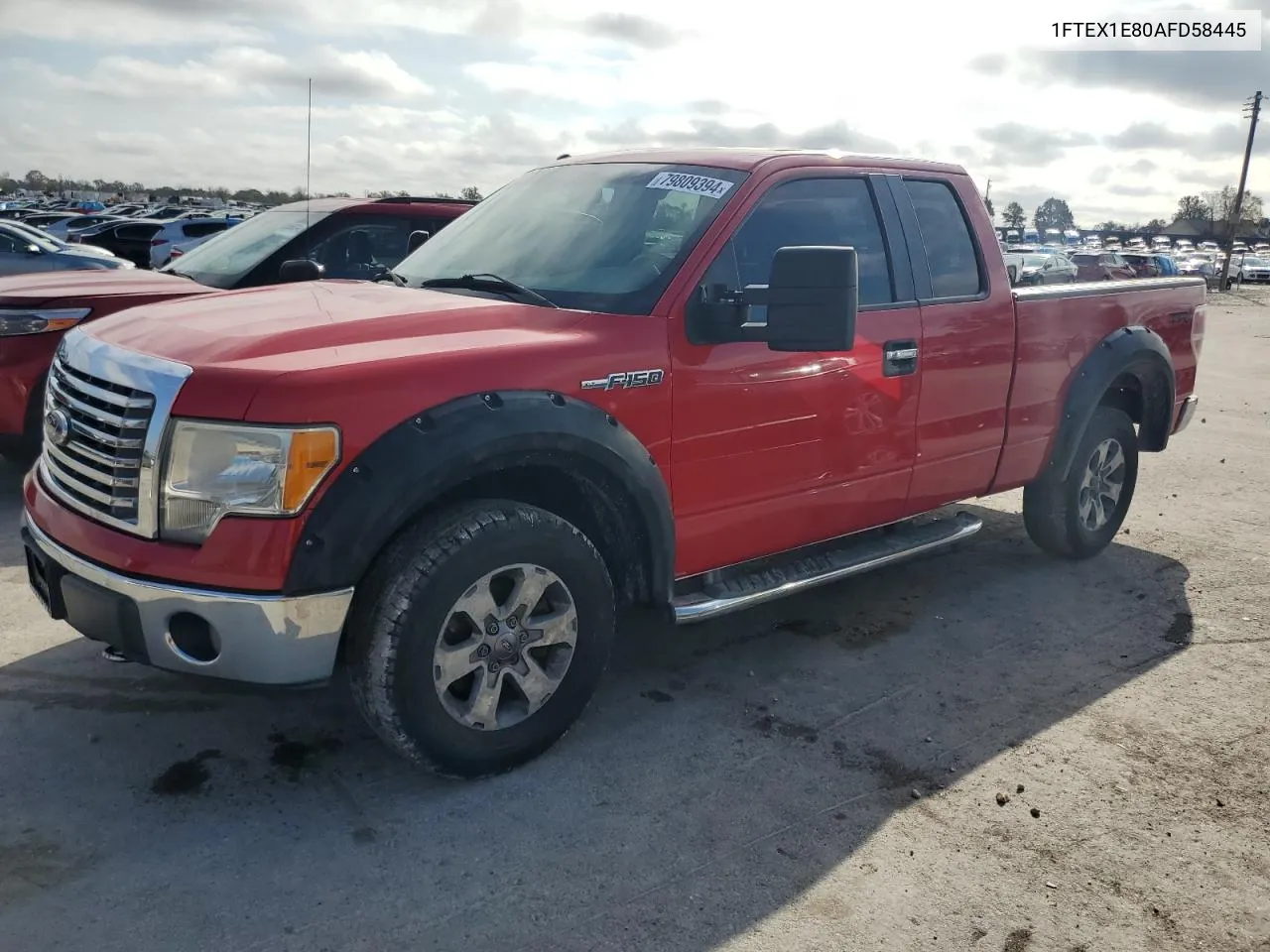 2010 Ford F150 Super Cab VIN: 1FTEX1E80AFD58445 Lot: 79809394