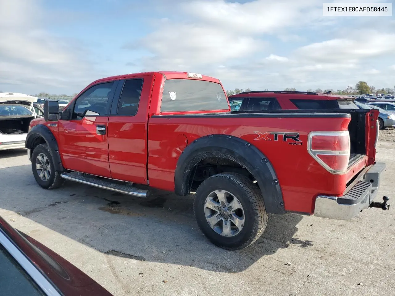 2010 Ford F150 Super Cab VIN: 1FTEX1E80AFD58445 Lot: 79809394