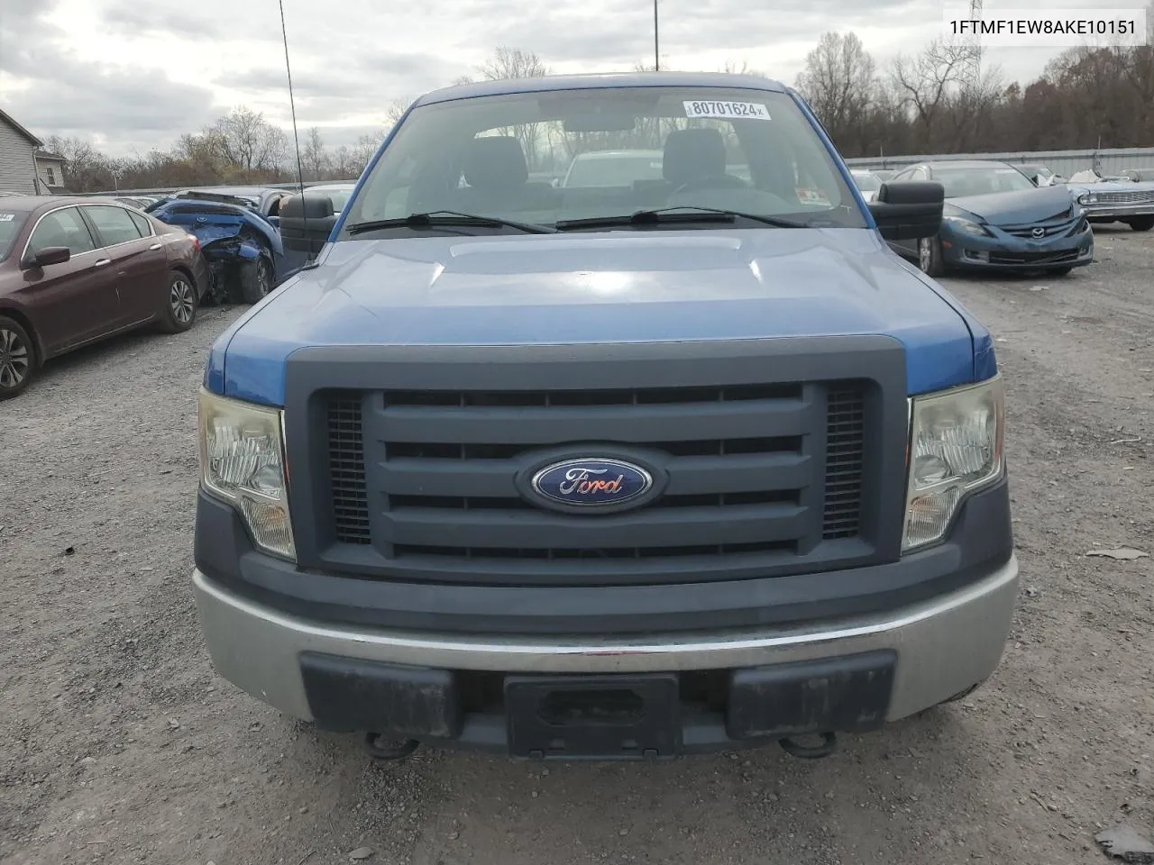 2010 Ford F150 VIN: 1FTMF1EW8AKE10151 Lot: 80701624