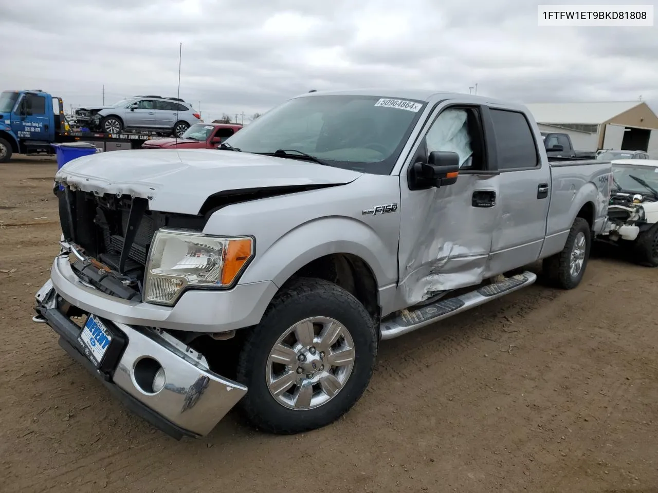 2011 Ford F150 Supercrew VIN: 1FTFW1ET9BKD81808 Lot: 50964864