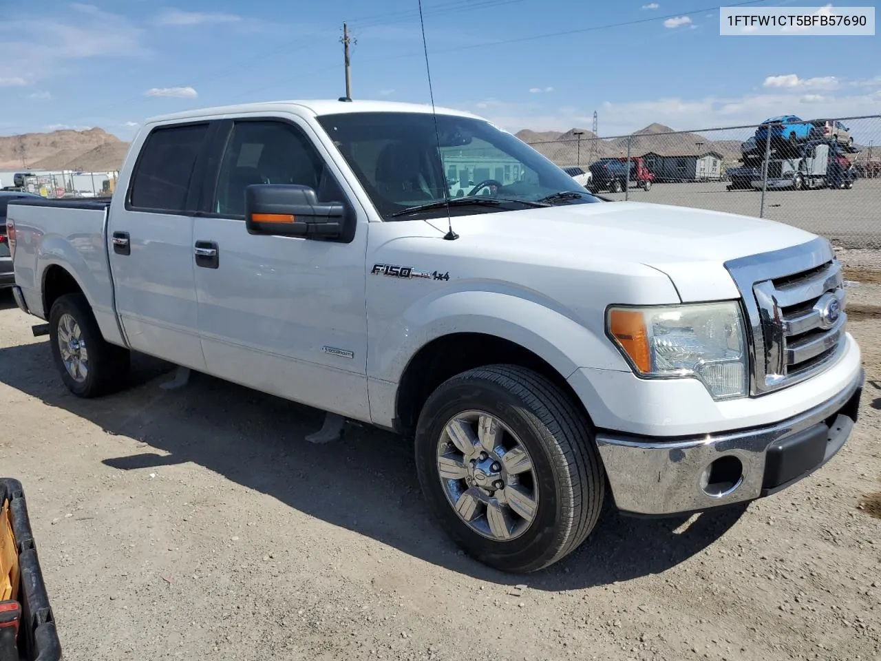 2011 Ford F150 Supercrew VIN: 1FTFW1CT5BFB57690 Lot: 54942614