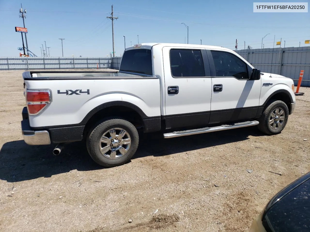 2011 Ford F150 Supercrew VIN: 1FTFW1EF6BFA20250 Lot: 55096104