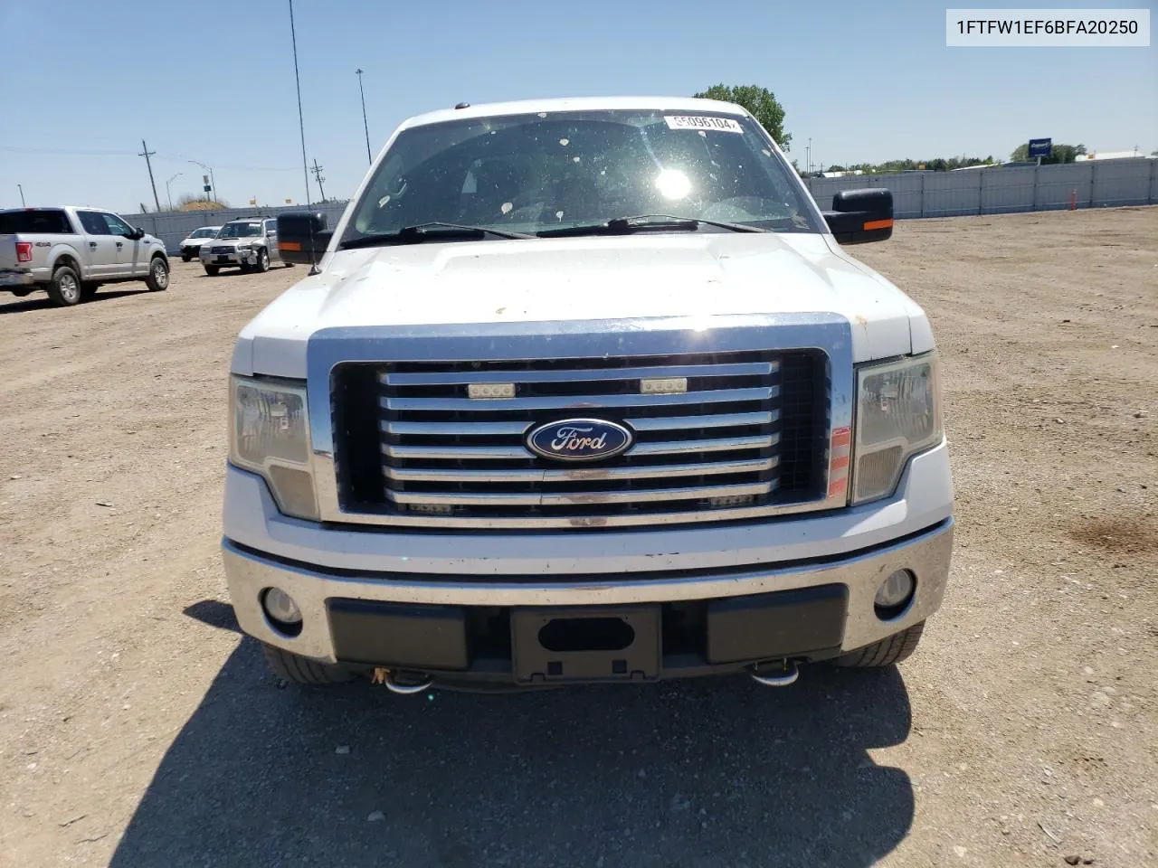 2011 Ford F150 Supercrew VIN: 1FTFW1EF6BFA20250 Lot: 55096104