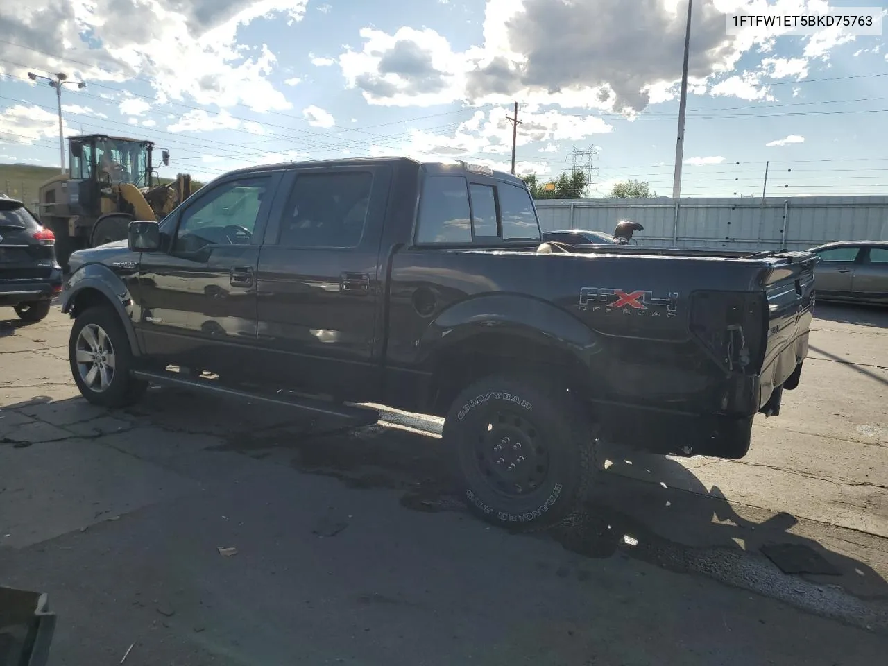 2011 Ford F150 Supercrew VIN: 1FTFW1ET5BKD75763 Lot: 58452214