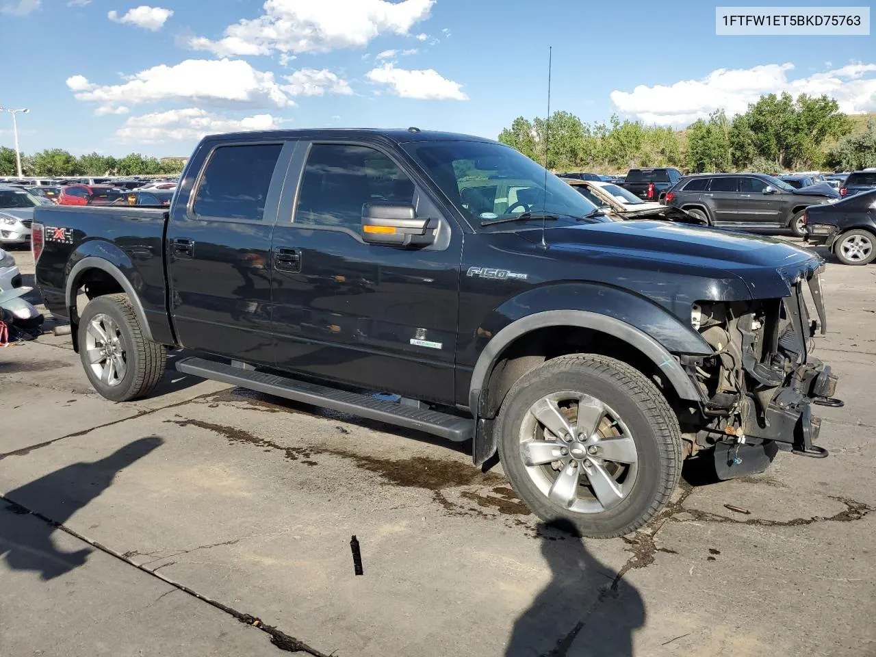 2011 Ford F150 Supercrew VIN: 1FTFW1ET5BKD75763 Lot: 58452214