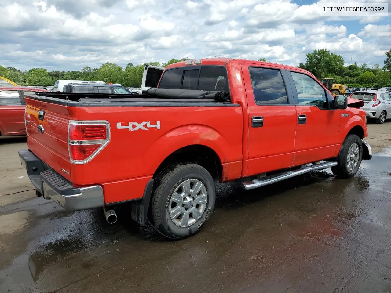 1FTFW1EF6BFA53992 2011 Ford F150 Supercrew