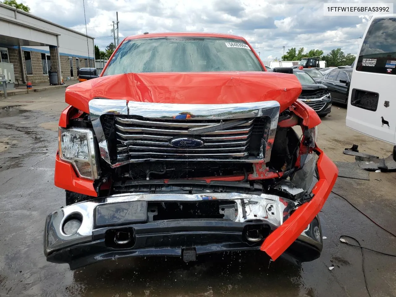 2011 Ford F150 Supercrew VIN: 1FTFW1EF6BFA53992 Lot: 58483994