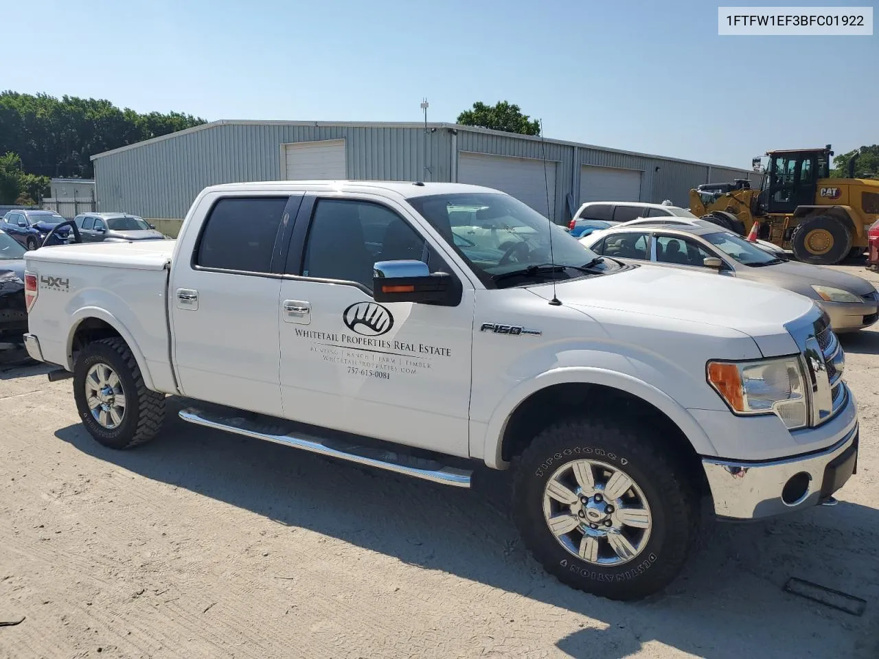 2011 Ford F150 Supercrew VIN: 1FTFW1EF3BFC01922 Lot: 58978084