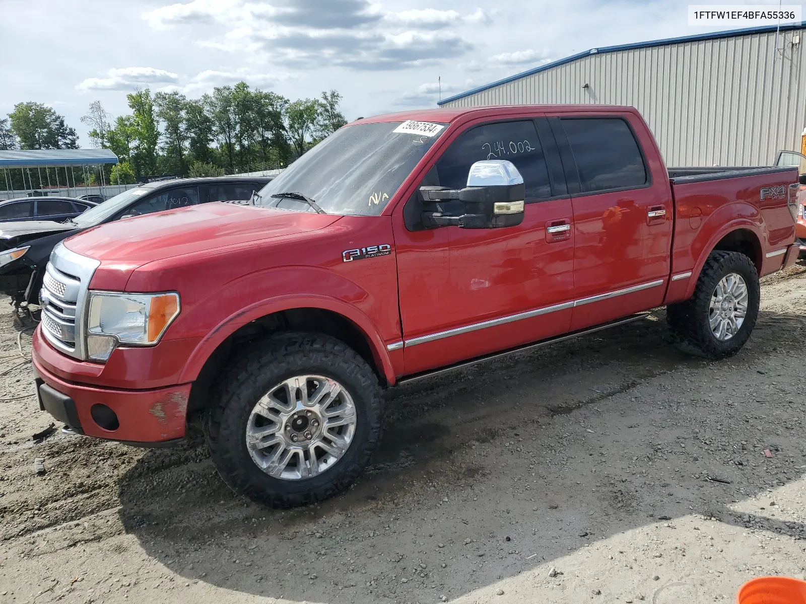 2011 Ford F150 Supercrew VIN: 1FTFW1EF4BFA55336 Lot: 59867534