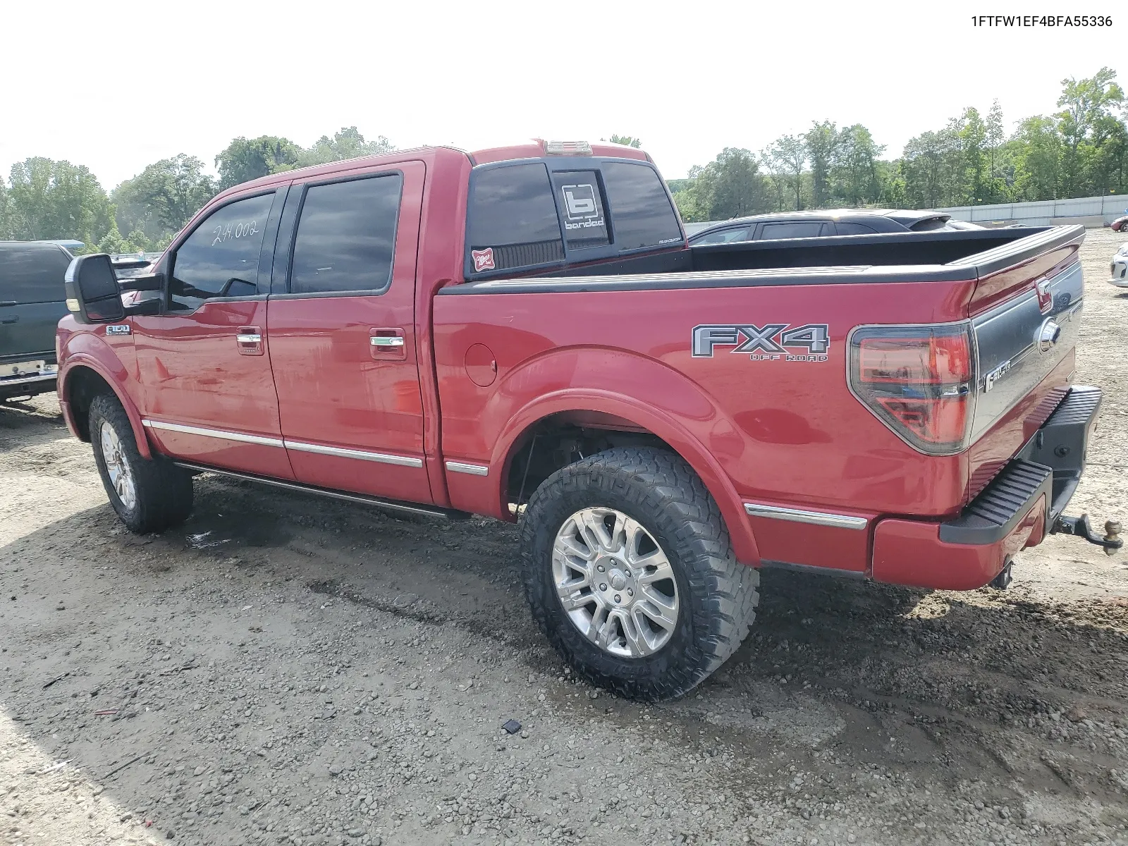 2011 Ford F150 Supercrew VIN: 1FTFW1EF4BFA55336 Lot: 59867534