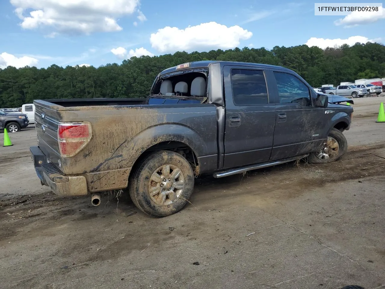 2011 Ford F150 Supercrew VIN: 1FTFW1ET3BFD09298 Lot: 59918524