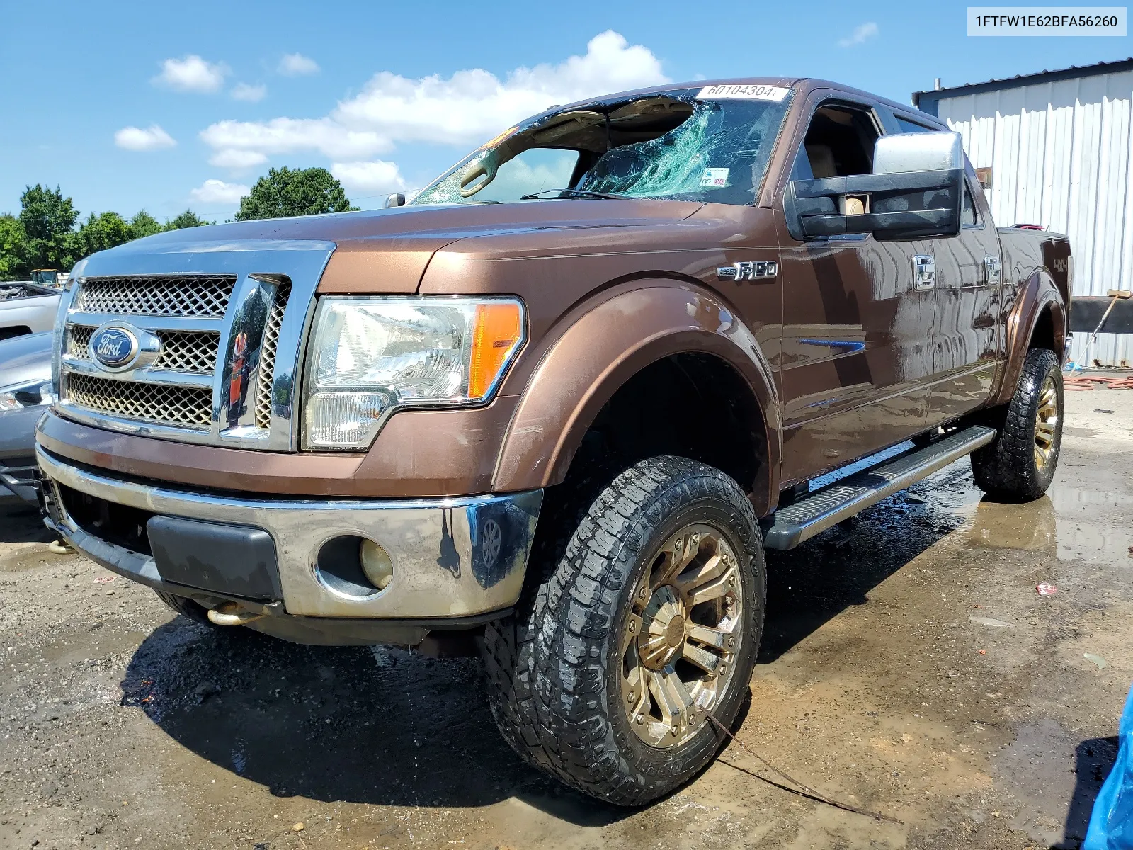 2011 Ford F150 Supercrew VIN: 1FTFW1E62BFA56260 Lot: 60104304