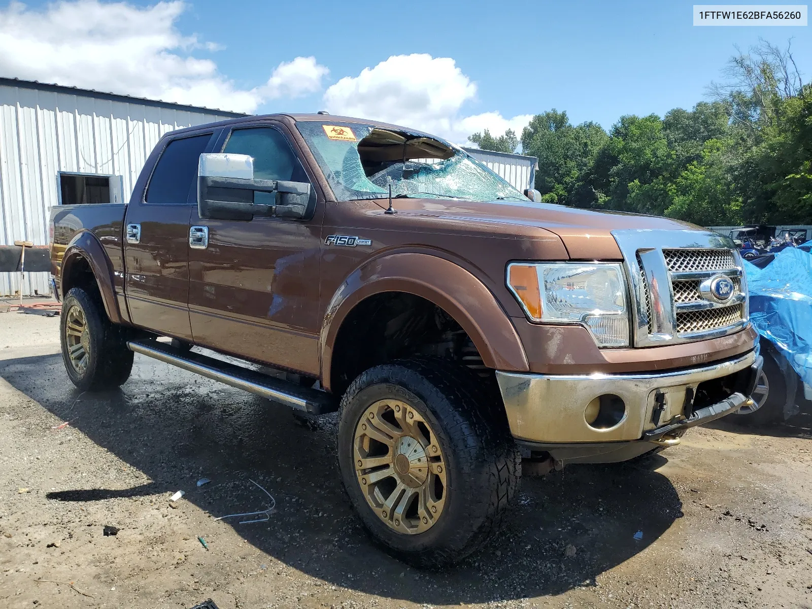 2011 Ford F150 Supercrew VIN: 1FTFW1E62BFA56260 Lot: 60104304