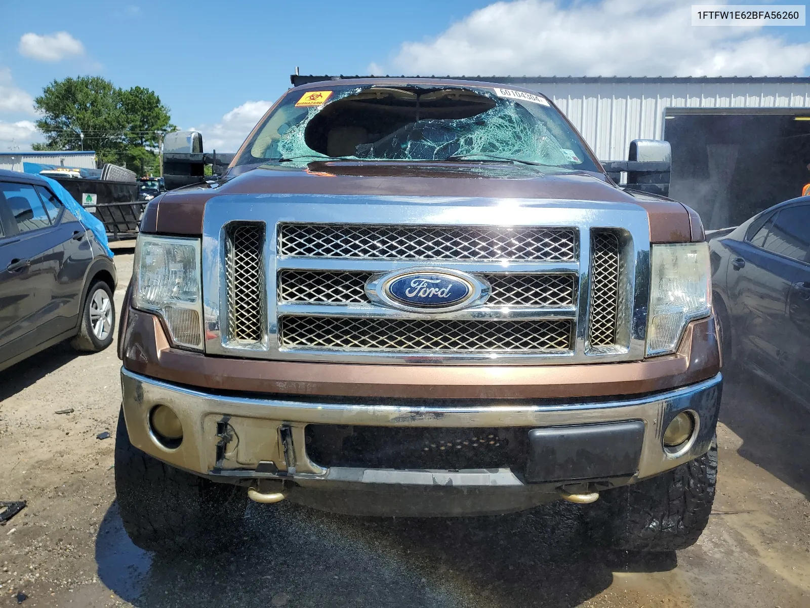 2011 Ford F150 Supercrew VIN: 1FTFW1E62BFA56260 Lot: 60104304