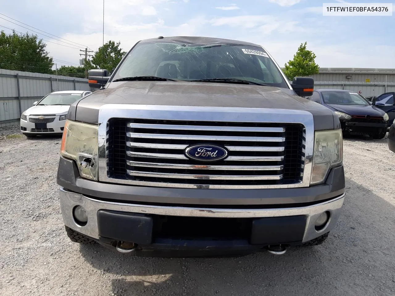 2011 Ford F150 Supercrew VIN: 1FTFW1EF0BFA54376 Lot: 60428094