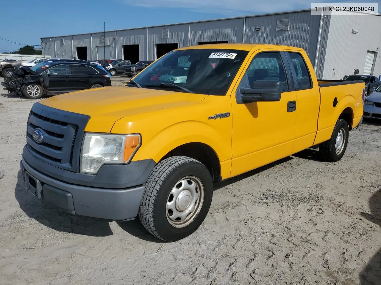 2011 Ford F150 Super Cab VIN: 1FTFX1CF2BKD60048 Lot: 61407764