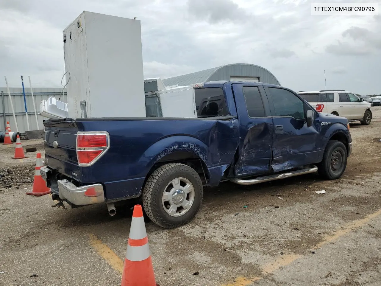 2011 Ford F150 Super Cab VIN: 1FTEX1CM4BFC90796 Lot: 61874524