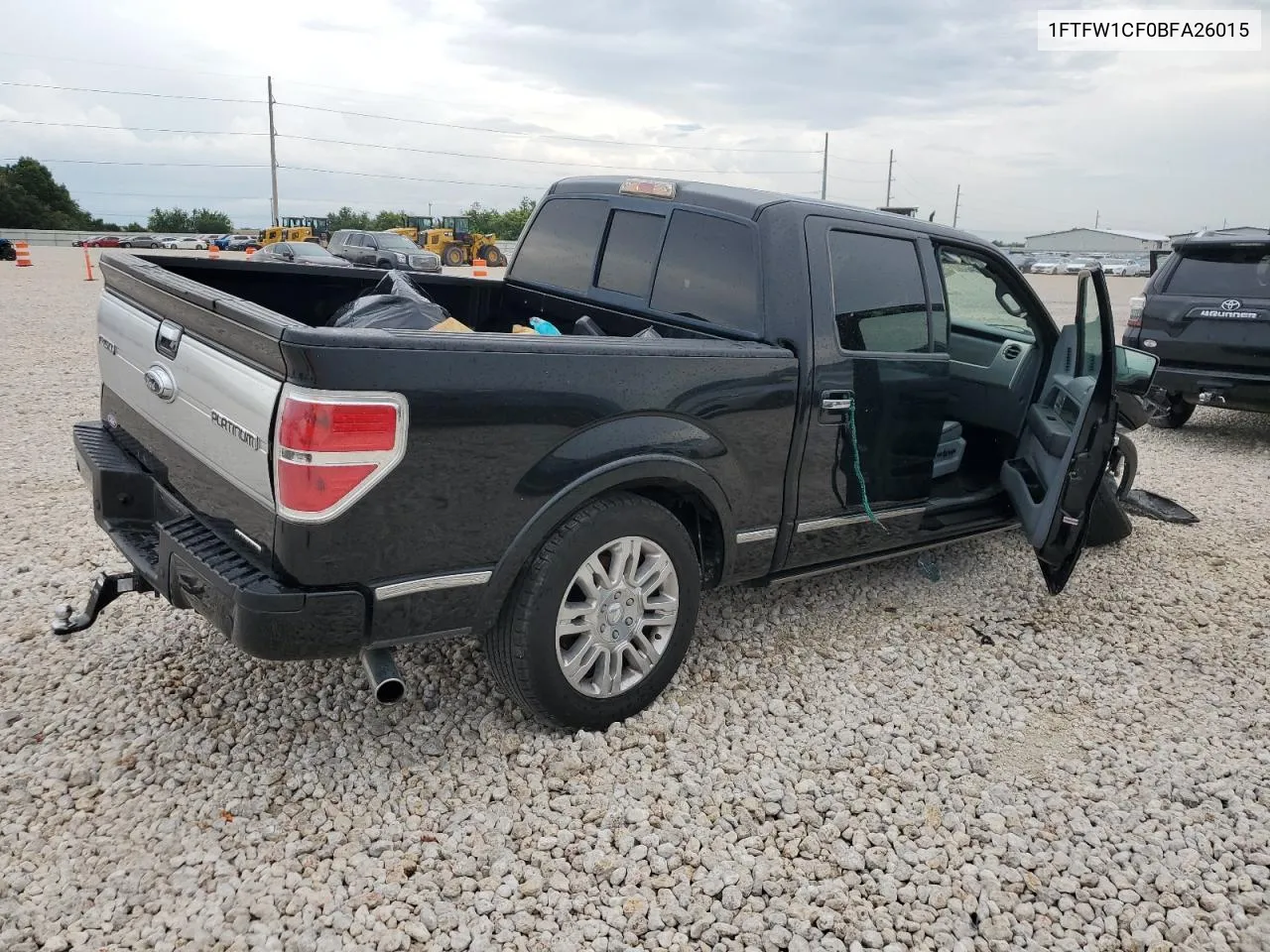 2011 Ford F150 Supercrew VIN: 1FTFW1CF0BFA26015 Lot: 63931624