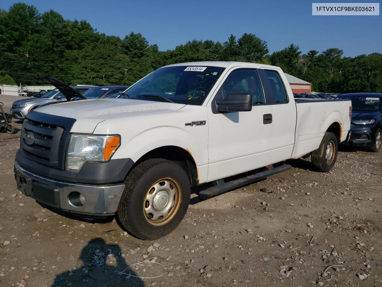 2011 Ford F150 Super Cab VIN: 1FTVX1CF9BKE03621 Lot: 65243514