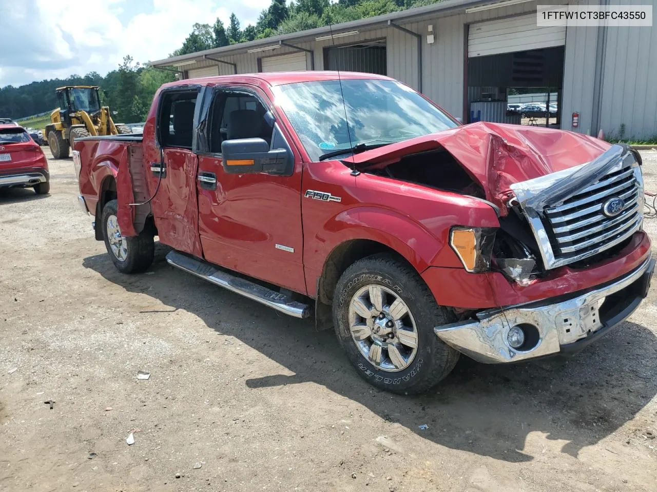 2011 Ford F150 Supercrew VIN: 1FTFW1CT3BFC43550 Lot: 65249144