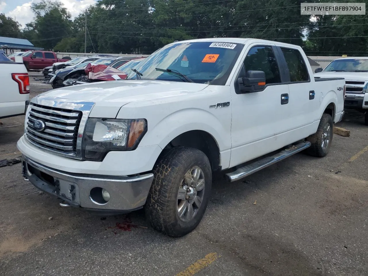 2011 Ford F150 Supercrew VIN: 1FTFW1EF1BFB97904 Lot: 65895884