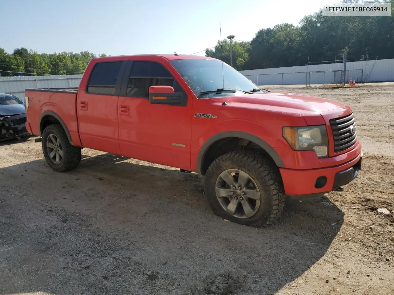 2011 Ford F150 Supercrew VIN: 1FTFW1ET6BFC69914 Lot: 65941164