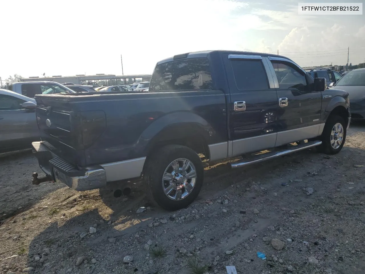 1FTFW1CT2BFB21522 2011 Ford F150 Supercrew