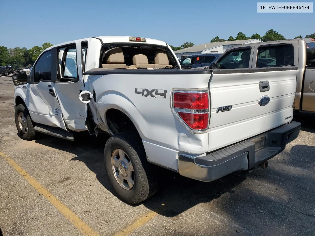 2011 Ford F150 Supercrew VIN: 1FTFW1EF0BFB46474 Lot: 66534804