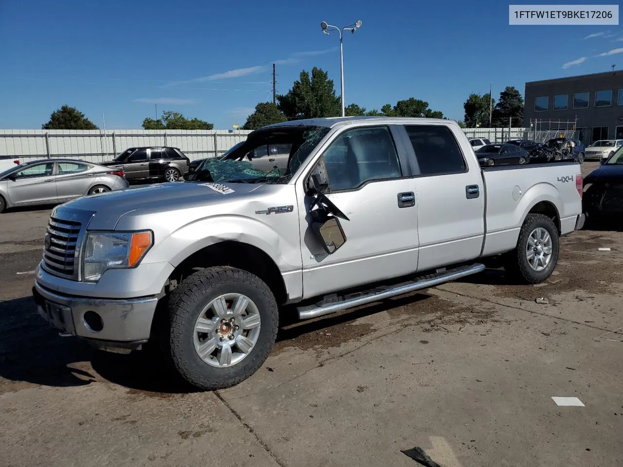 1FTFW1ET9BKE17206 2011 Ford F150 Supercrew