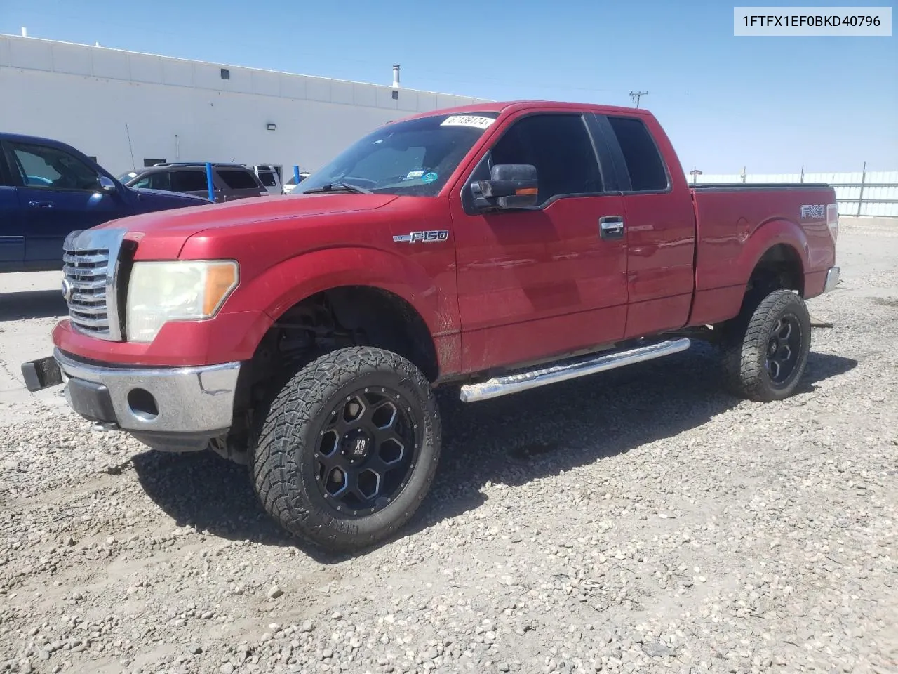 2011 Ford F150 Super Cab VIN: 1FTFX1EF0BKD40796 Lot: 67139174