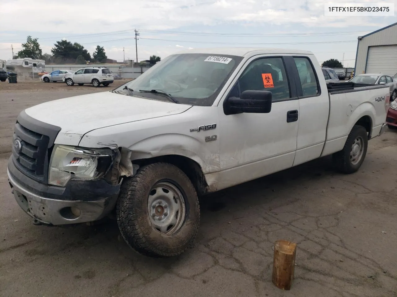 2011 Ford F150 Super Cab VIN: 1FTFX1EF5BKD23475 Lot: 67156214