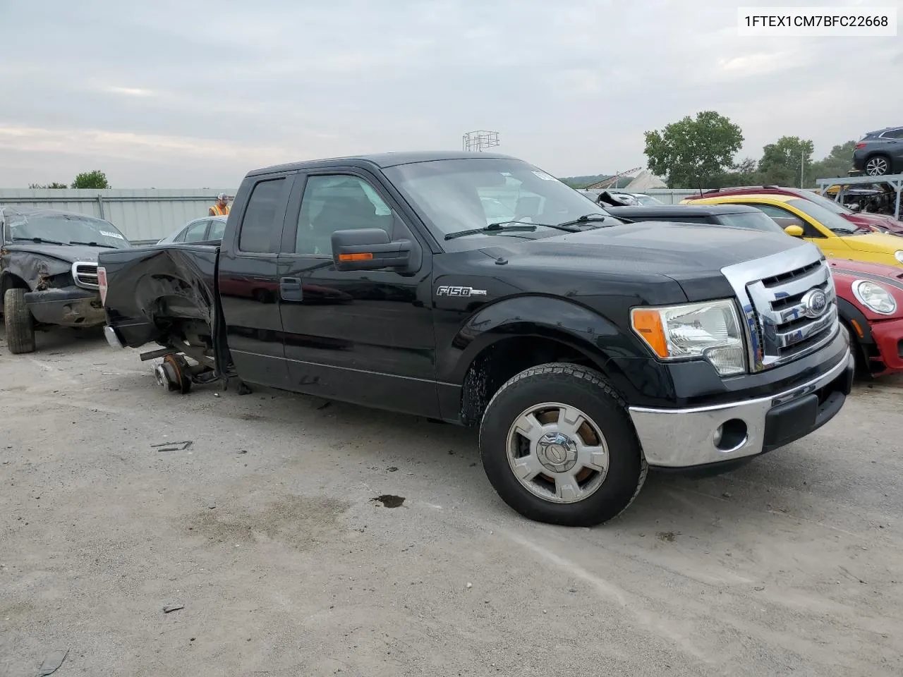 2011 Ford F150 Super Cab VIN: 1FTEX1CM7BFC22668 Lot: 67795224