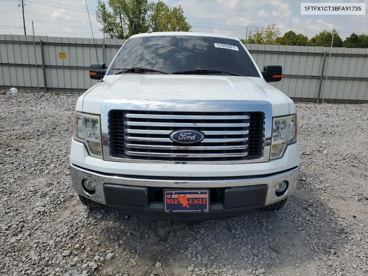 1FTFX1CT3BFA91735 2011 Ford F150 Super Cab