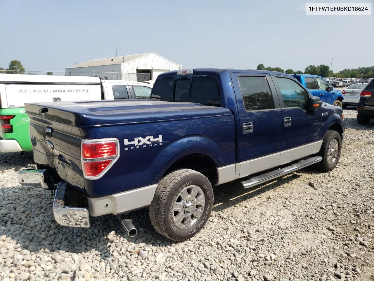 1FTFW1EF0BKD18624 2011 Ford F150 Supercrew