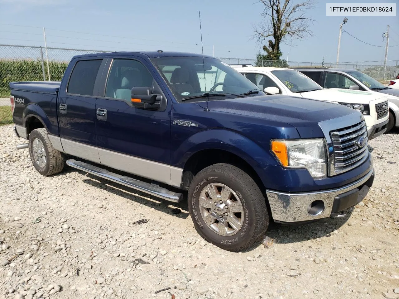 1FTFW1EF0BKD18624 2011 Ford F150 Supercrew