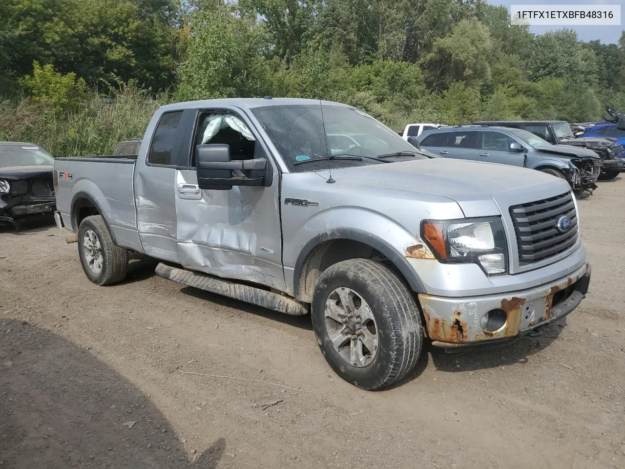 2011 Ford F150 Super Cab VIN: 1FTFX1ETXBFB48316 Lot: 68357154